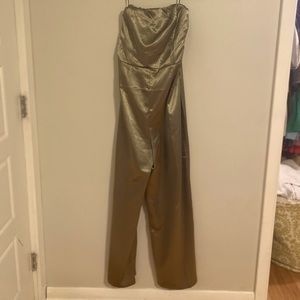 Green Jumpsuit | Strapless